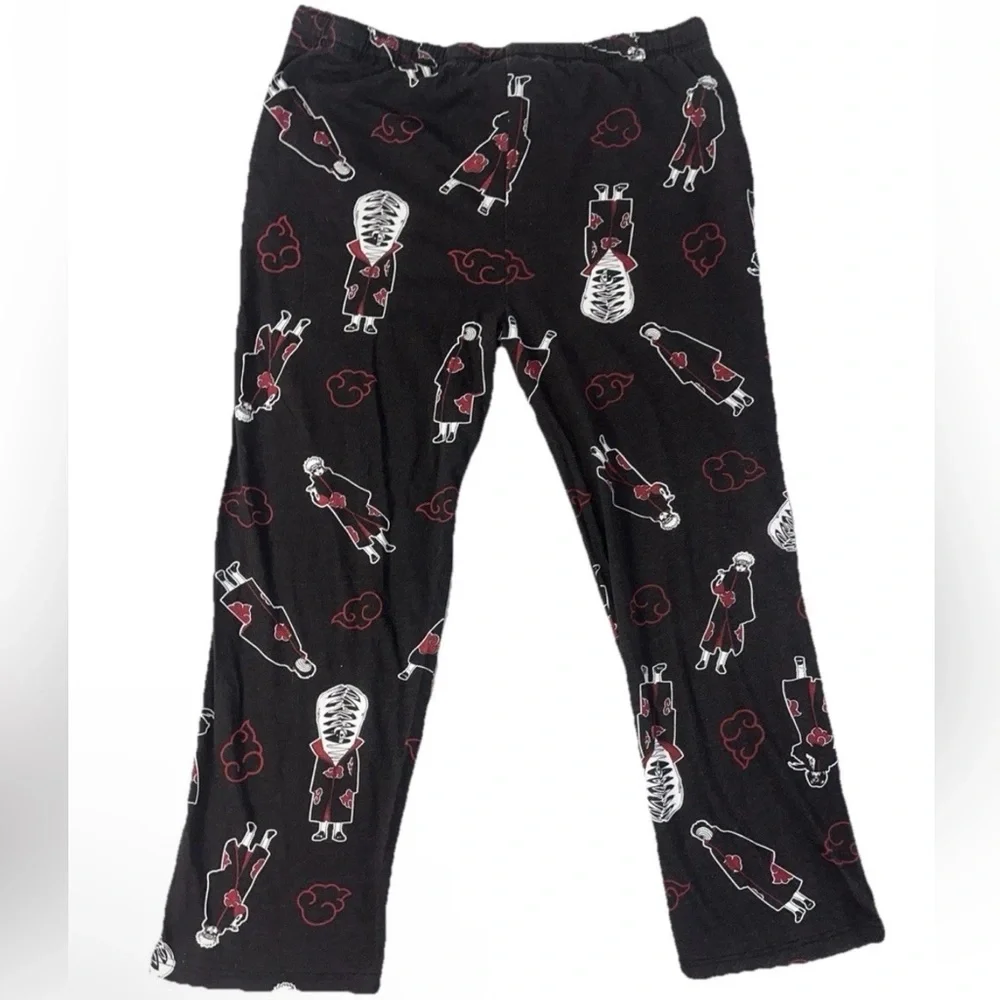 Box Lunch Naruto Shippuden Naruto & Friends Sleep Pants Black Red